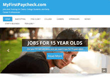 Tablet Screenshot of myfirstpaycheck.com